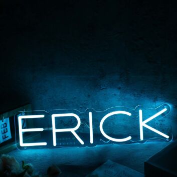 Erick Blue Name Neon Sign
