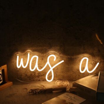 Was A Yellow Neon Sign