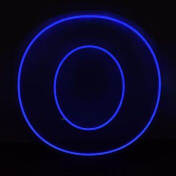 Neon Letter O