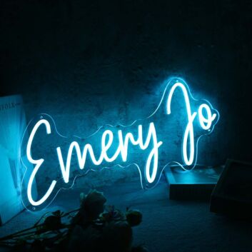 Emery Jo Blue Neon Sign