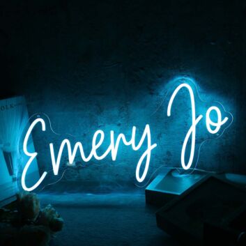 Emery Jo Blue Neon Sign
