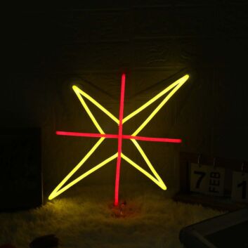 Cross Star Custom Neon Sign