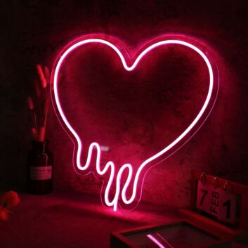 Melting Heart Custom LED Neon Sign
