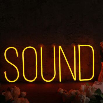 Sound Orange Neon Sign