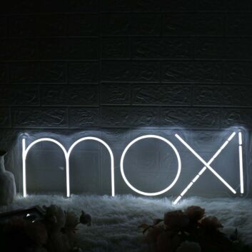 Moxi White Neon Sign