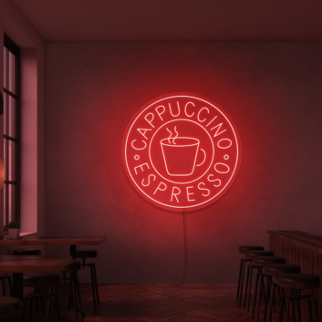 Customize Cappuccino Espresso Neon Sign