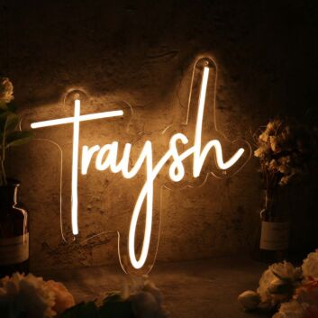 Traysh Yellow Neon Sign
