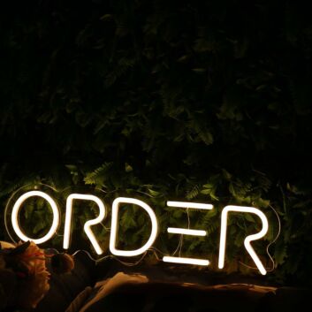 Order Yellow Neon Sign