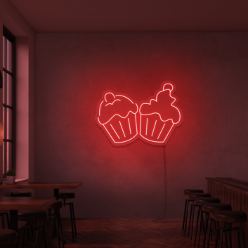Neon Cupcakes Signs