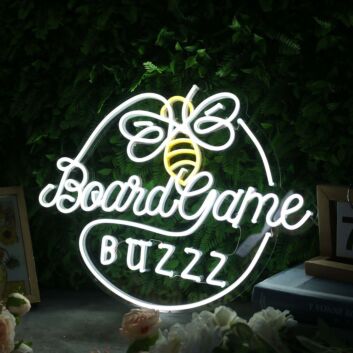 Board Game Buzzz Custom Neon Sign