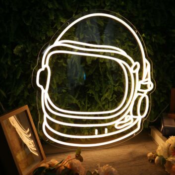 Astronaut Helmet Custom Neon Sign