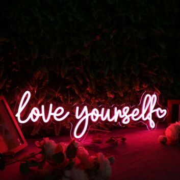 Love Yourself Red Neon Sign