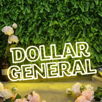 Dollar General Yellow Neon Sign