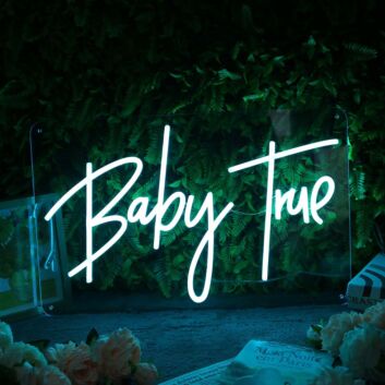 Baby True Blue Neon Sign