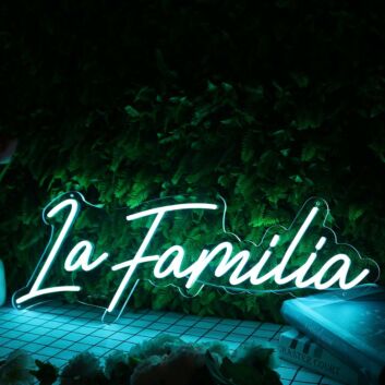 La Familia Blue Neon Sign