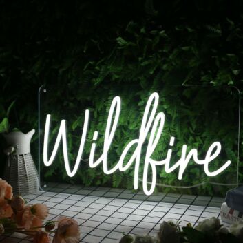 Wildfire White Neon Sign