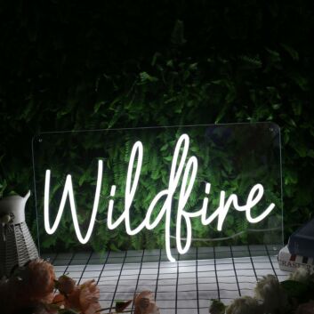 Wildfire White Neon Sign
