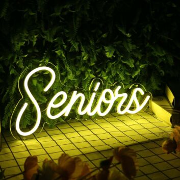 Seniors Yellow Neon Sign