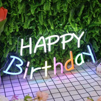 Happy Birthday Custom Neon Sign