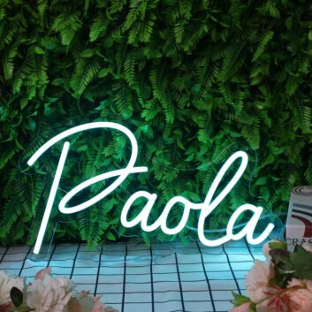 Paola Blue Blue Neon Sign