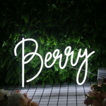 Berry White Neon Sign