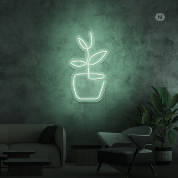 Flowerpot Neon Sign