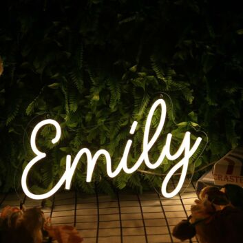 Emily Yellow Neon Sign
