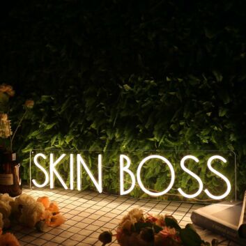 Skin Boss Yellow Neon Sign
