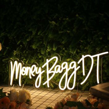 Money Bagg DT Yellow Neon Sign