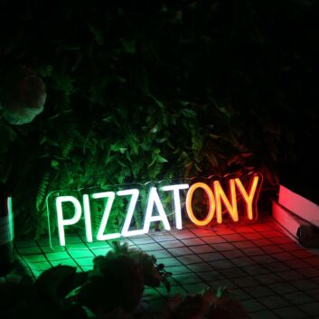 Pizza Tony Custom Neon Sign