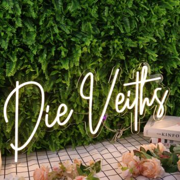 Die Veiths Yellow Neon Sign