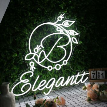 Elegantt White Custom Neon Sign
