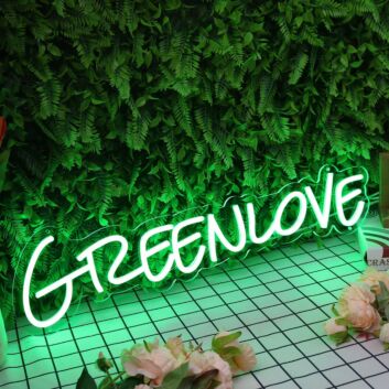 Green Love Neon Sign