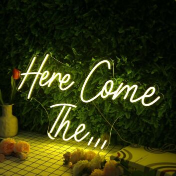 Here Come The Yellow Custom Neon Sign