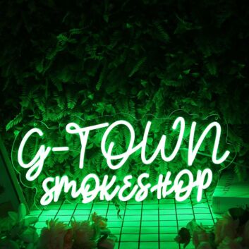 G-Town Smoke Shop Custom LED Neon Sign