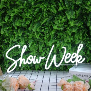 Show Week White Neon Sign