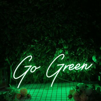 Go Green Custom Neon Sign