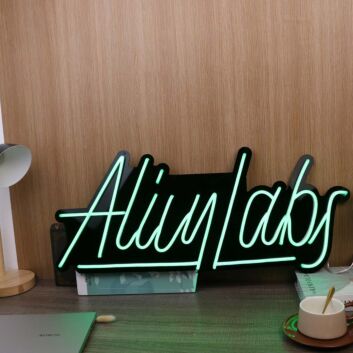 Alily Labs Green Neon Sign