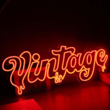 Melting Vintage Red Custom Neon Sign