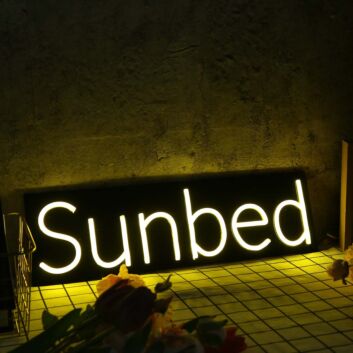 Sun bed Yellow Neon Sign