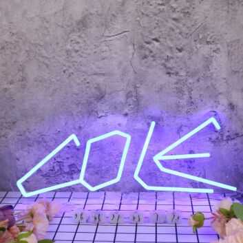 Cole Blue Neon Sign