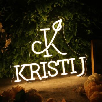 Kristij Yellow Neon Sign