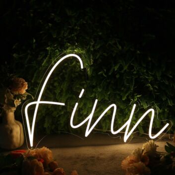 Finn Yellow Neon Sign