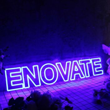 Enovate Blue Neon Sign