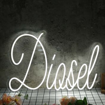 Diosel White Neon Sign