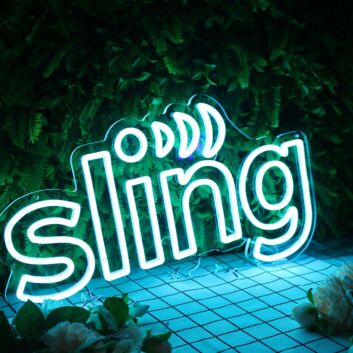 Sling Blue Neon Sign