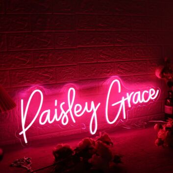 Paisley Grace Red Neon Sign