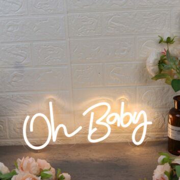 Oh Baby Yellow Custom Neon Sign