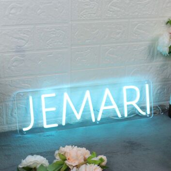 Jemari Blue Neon Sign
