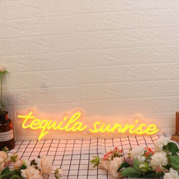 Tequila Sunrise Orange Neon Sign